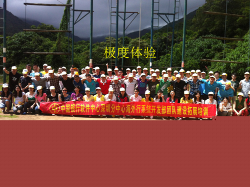 中国银行软件中心珠海团队拓展训练图片